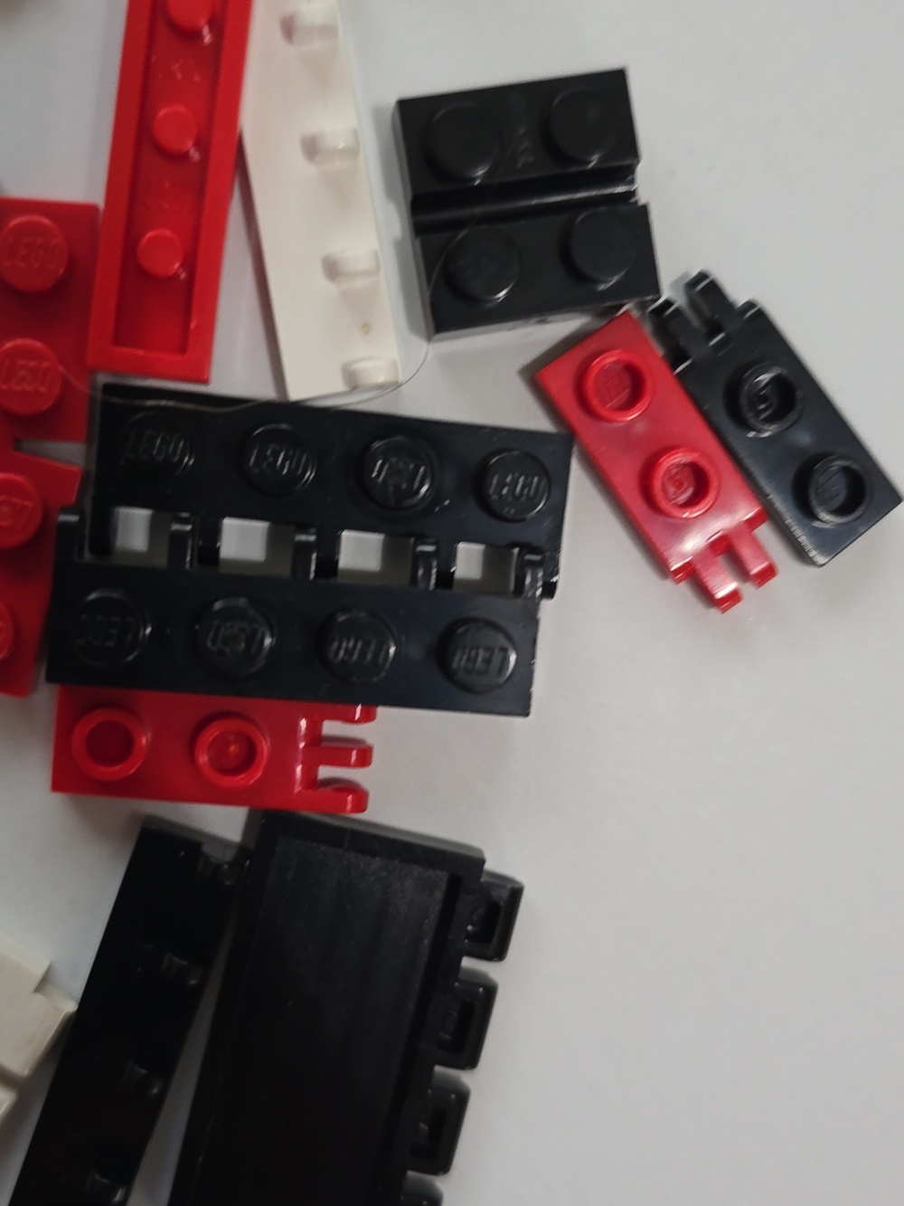 Lego Assorted Red, White, Black & Yellow Building Brick Parts - Unique Pieces - Picture 5 of 7